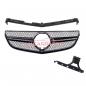 Preview: Upgrade Design Kühlergrill / Sportgrill passend für Mercedes Benz E-Klasse C207 / A207 Facelift 13-17 Matt schwarz / Hochglanz schwarz