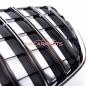 Preview: Upgrade Design Kühlergrill / Sportgrill für Mercedes Benz E-Klasse C207 / A207 Facelift 13-17 Hochglanz schwarz / chrom