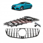 Preview: Upgrade Design Kühlergrill / Sportgrill passend für Mercedes Benz E-Klasse C207 / A207 Facelift 13-16 Hochglanz schwarz
