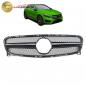 Preview: Upgrade Design Kühlergrill / Sportgrill für Mercedes GLA-Klasse (X156) 13-16 Hochglanz schwarz / Matt schwarz
