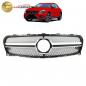 Preview: Upgrade Design Kühlergrill / Sportgrill für Mercedes GLA-Klasse (X156) Facelift 16-19 Matt schwarz / Matt silber