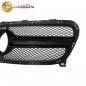Preview: Upgrade Design Kühlergrill / Sportgrill für Mercedes GLA-Klasse (X156) Facelift 16-19 Hochglanz schwarz / Matt schwarz