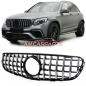 Preview: Upgrade Design Kühlergrill / Sportgrill für Mercedes GLC (X253) / GLC (C253) 15-19 Hochglanz schwarz / chrom
