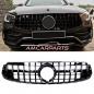 Preview: Upgrade Design Kühlergrill / Sportgrill für Mercedes GLC (X253) / GLC (C253) Facelift 19-22 Hochglanz schwarz