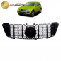 Preview: Upgrade Design Kühlergrill / Sportgrill für Mercedes ML-Klasse / M-Klasse W164 Vor-Facelift 05-08 Hochglanz schwarz / chrom
