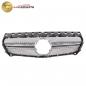 Preview: Upgrade Design Kühlergrill / Sportgrill passend für Mercedes Benz CLA C117 13-16 Matt schwarz / Matt silber