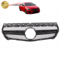 Preview: Upgrade Design Kühlergrill / Sportgrill passend für Mercedes Benz CLA C117 13-16 Matt schwarz / Hochglanz schwarz