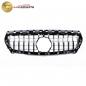 Preview: Upgrade Design Kühlergrill / Sportgrill passend für Mercedes Benz CLA C117 13-16 Hochglanz schwarz / chrom