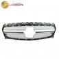 Preview: Upgrade Design Kühlergrill / Sportgrill passend für Mercedes Benz CLA C117 / X117 Facelift 16-19 Matt schwarz / Matt silber
