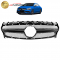 Preview: Upgrade Design Kühlergrill / Sportgrill passend für Mercedes Benz CLA C117 / X117 Facelift 16-19 Matt schwarz / Hochglanz schwarz