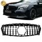 Preview: Upgrade Design Kühlergrill / Sportgrill passend für Mercedes Benz CLA C117 / X117 Facelift 16-18 Hochglanz schwarz