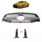 Preview: Upgrade Design Kühlergrill / Sportgrill passend für Mercedes Benz CLA C118 / X118 19+ Matt schwarz / Matt silber