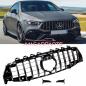 Preview: Upgrade Design Kühlergrill / Sportgrill passend für Mercedes Benz CLA C118 19+ Hochglanz schwarz / chrom