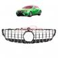 Preview: Upgrade Design Kühlergrill / Sportgrill für Mercedes Benz CLS (C218) Facelift 14-18 Hochglanz schwarz / chrom
