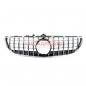 Preview: Upgrade Design Kühlergrill / Sportgrill für Mercedes Benz CLS (C218) Facelift 14-18 Hochglanz schwarz / chrom