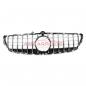 Preview: Upgrade Design Kühlergrill / Sportgrill für Mercedes Benz CLS (C218) Facelift 14-18 Hochglanz schwarz / chrom
