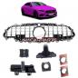 Preview: Upgrade Design Kühlergrill / Sportgrill für Mercedes CLS (C257) 18+ Hochglanz schwarz / chrom
