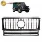Preview: Upgrade Design Kühlergrill / Sportgrill für Mercedes G-Klasse W463 89-18 Hochglanz schwarz / chrom