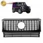 Preview: Upgrade Design Kühlergrill / Sportgrill für Mercedes G-Klasse W463 90-18 Hochglanz schwarz