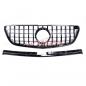 Preview: Upgrade Design Kühlergrill / Sportgrill für Mercedes V-Klasse / Vito W447 Vor-Facelift 14-19 Hochglanz schwarz