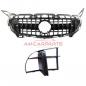Preview: Upgrade Design Kühlergrill / Sportgrill für Mercedes GT (C190) 15-17 Hochglanz schwarz