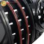 Preview: Upgrade Design Kühlergrill / Sportgrill passend für Mercedes Benz GLE V167 / C167 18+ Carbon-Optik / Hochglanz schwarz + rote Akzentstreifen
