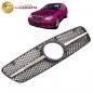 Preview: Upgrade Design Kühlergrill / Sportgrill passend für Mercedes Benz C-Klasse W203 / S203 00-07 Hochglanz schwarz / chrom