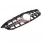 Preview: Upgrade Design Kühlergrill / Sportgrill passend für Mercedes Benz C-Klasse W205 / S205 / A205 / C205 Vor-Facelift 14-18 Matt schwarz / Matt silber