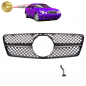 Preview: Upgrade Design Kühlergrill / Sportgrill für Mercedes Benz CLK W208 / C208 97-02 Matt schwarz