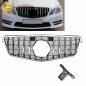 Preview: Upgrade Design Kühlergrill / Sportgrill für Mercedes Benz E-Klasse W212 / S212 Vor-Facelift 09-13 Hochglanz schwarz / chrom