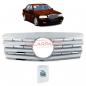 Preview: Upgrade Design Kühlergrill / Sportgrill passend für Mercedes Benz C-Klasse W202 / S202 00-07 Matt silber / chrom