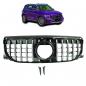 Preview: Upgrade Design Kühlergrill / Sportgrill passend für Mercedes Benz GLB (X247) Facelift 23+ Hochglanz schwarz / chrom