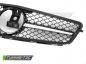 Preview: Upgrade Sportgrill / Kühlergrill passend für Mercedes Benz C-Klasse W204 07-14 Hochglanz schwarz / chrom