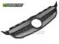 Preview: Upgrade Design Sportgrill / Kühlergrill passend für Mercedes Benz C-Klasse W205 / C205 / S205 14-23 Hochglanz schwarz/chrom