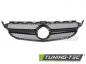 Preview: Upgrade Design Sportgrill / Kühlergrill passend für Mercedes Benz C-Klasse W205 / C205 / S205 18-23 Hochglanz schwarz (ohne Kamera System)