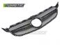 Preview: Upgrade Design Sportgrill / Kühlergrill passend für Mercedes Benz C-Klasse W205 / C205 / S205 18-23 Matt schwarz/Matt Silber