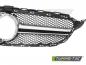 Preview: Upgrade Design Sportgrill / Kühlergrill passend für Mercedes Benz C-Klasse W205 / C205 / S205 18-23 Matt schwarz/Matt silber (ohne Kamera System)