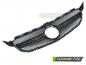 Preview: Upgrade Design Sportgrill / Kühlergrill passend für Mercedes Benz C-Klasse W205 / C205 / S205 18-23 Matt schwarz/Matt silber (ohne Kamera System)
