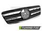 Preview: Upgrade Design Sportgrill / Kühlergrill passend für Mercedes Benz CLK W208 96-02 Hochglanz schwarz/chrom