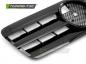 Preview: Upgrade Design Sportgrill / Kühlergrill passend für Mercedes Benz CLK W208 96-02 Hochglanz schwarz