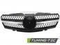 Preview: Upgrade Design Sportgrill / Kühlergrill passend für Mercedes Benz SL R230 01-06 Hochglanz schwarz/chrom