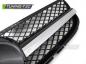 Preview: Upgrade Design Sportgrill / Kühlergrill passend für Mercedes Benz SL R230 Facelift 06-11 Hochglanz schwarz/chrom