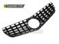 Preview: Upgrade Design Sportgrill / Kühlergrill passend für Mercedes Benz E-Klasse Coupe / Cabrio C207 / A207 09-13 Hochglanz schwarz/chrom