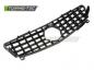 Preview: Upgrade Sportgrill / Kühlergrill passend für Mercedes Benz A-Klasse W176 Facelift (Mopf) 15-18 Hochglanz schwarz/chrom