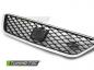 Preview: Upgrade Sportgrill / Kühlergrill für Seat Ibiza 6J 12-17 silber / schwarz in Wabengitter Design
