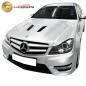 Preview: Upgrade Aluminium Motorhaube passend für Mercedes Benz C-Klasse W204 / S204 / C204 Facelift 11-15