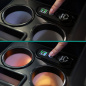 Preview: Black Edition Staufach Mittelkonsole Ablage für VW T4 90-03 mit RGB Farbwechsel-LED Beleuchtung, USB und Induktions-Ladestation