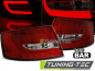 Mobile Preview: LED Lightbar Design Rückleuchten für Audi A6 4F (C6) 04-08 Limousine rot/klar (7Pin)