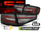 Preview: Voll LED Lightbar Design Rückleuchten für Audi A4 B8 (8K) Facelift Limousine 12-15 schwarz mit dynamischem Blinker