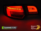 Preview: Voll LED Lightbar Design Rückleuchten für Audi A3 8P Sportback 08-12 rot/rauch mit dynamischem Blinker
